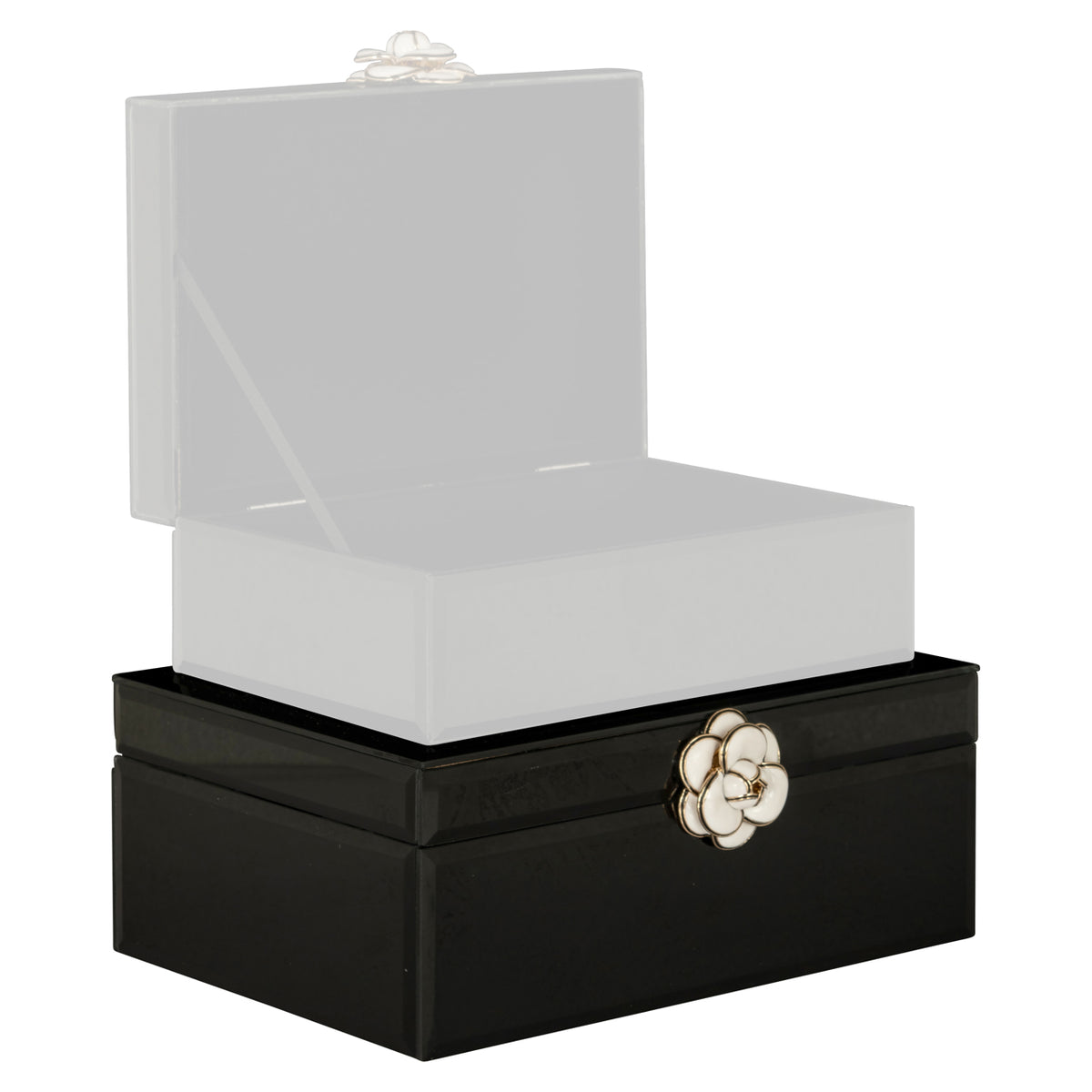 Cutie decorativă Vivy, negru, mare