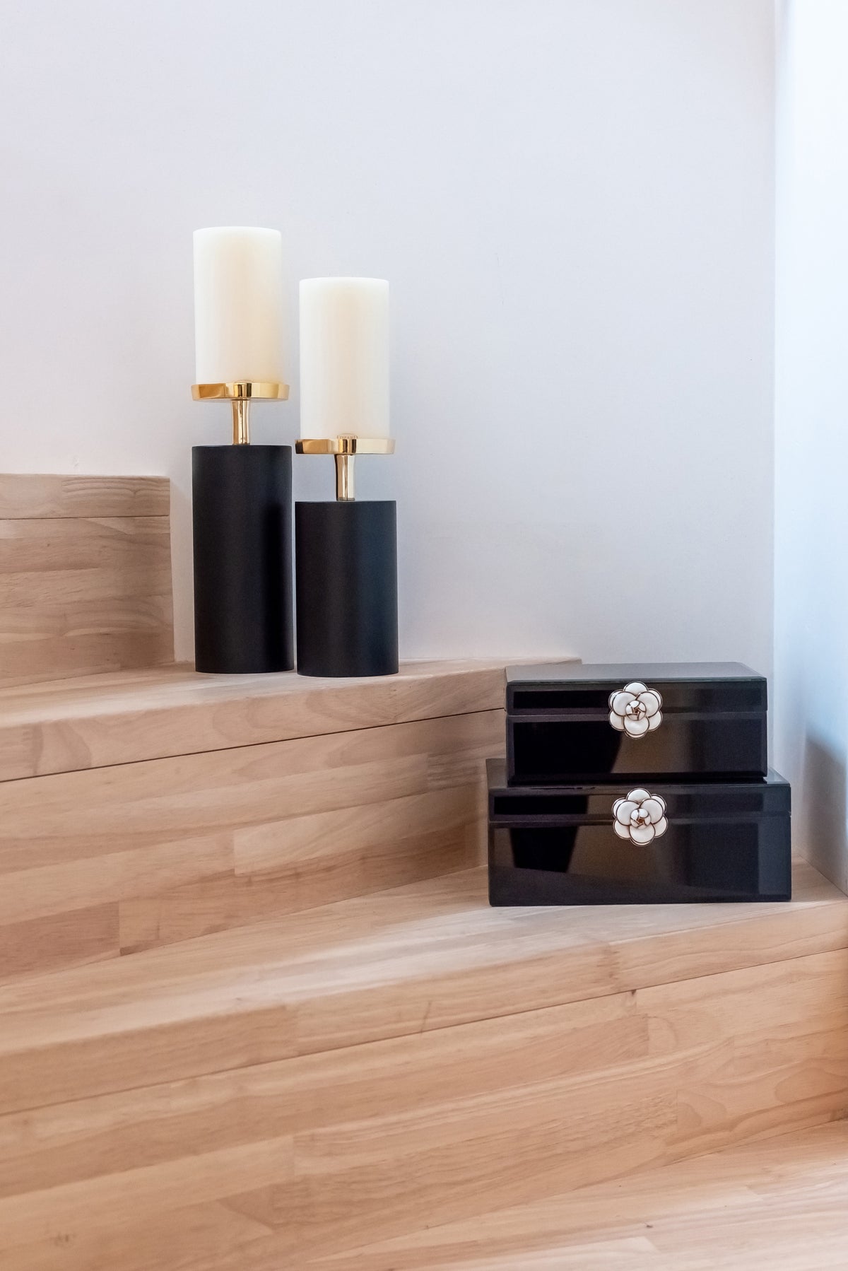 Cutie decorativă Vivy, negru, mică – ambient