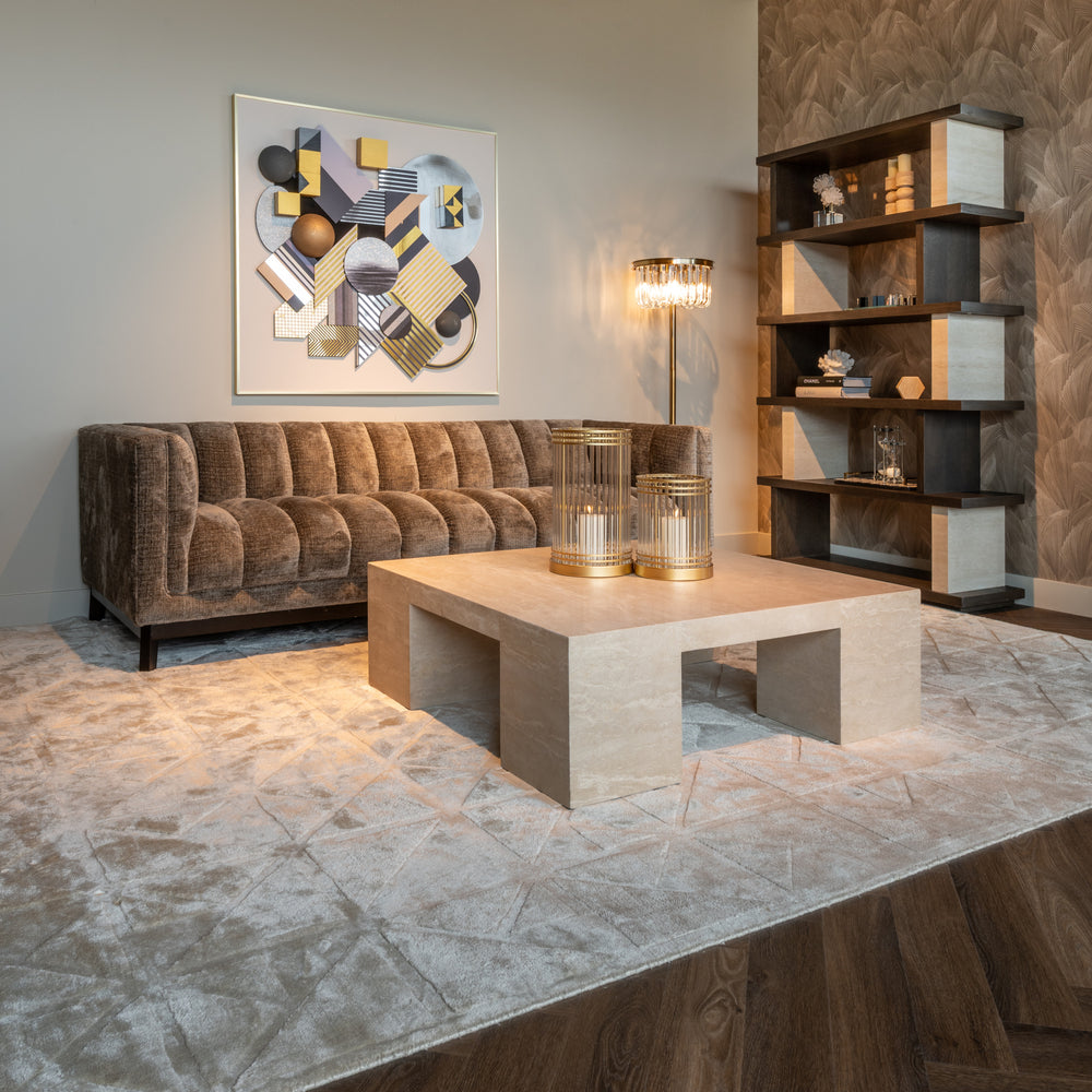 Decorațiune de perete 3D Block, negru/auriu – ambient