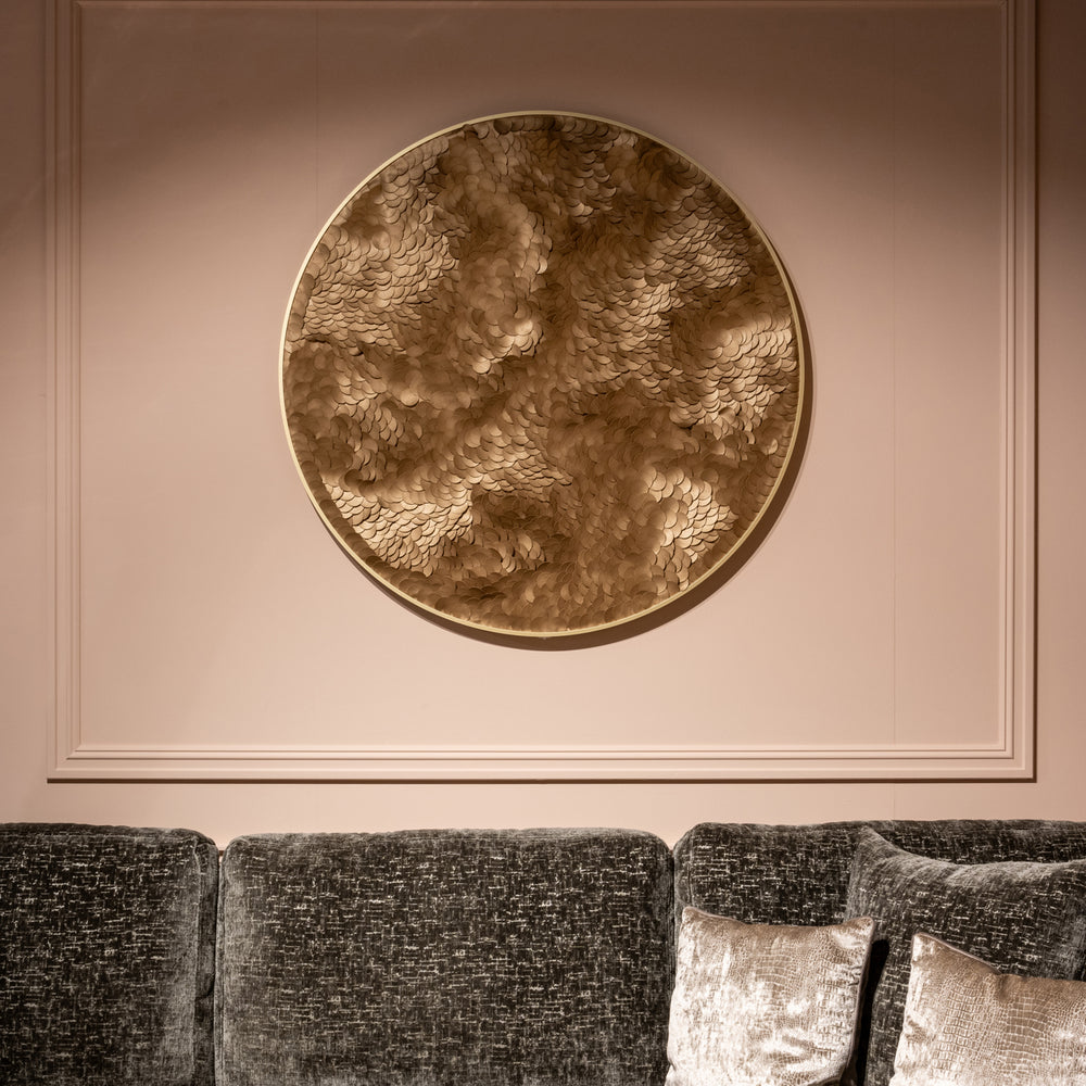 Decorațiune de perete Bloom, auriu