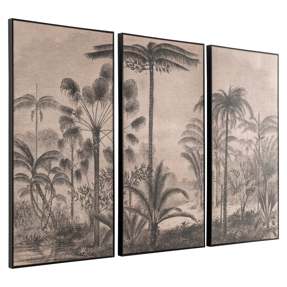 Decorațiune de perete Rhapsody, maro (set de 3)