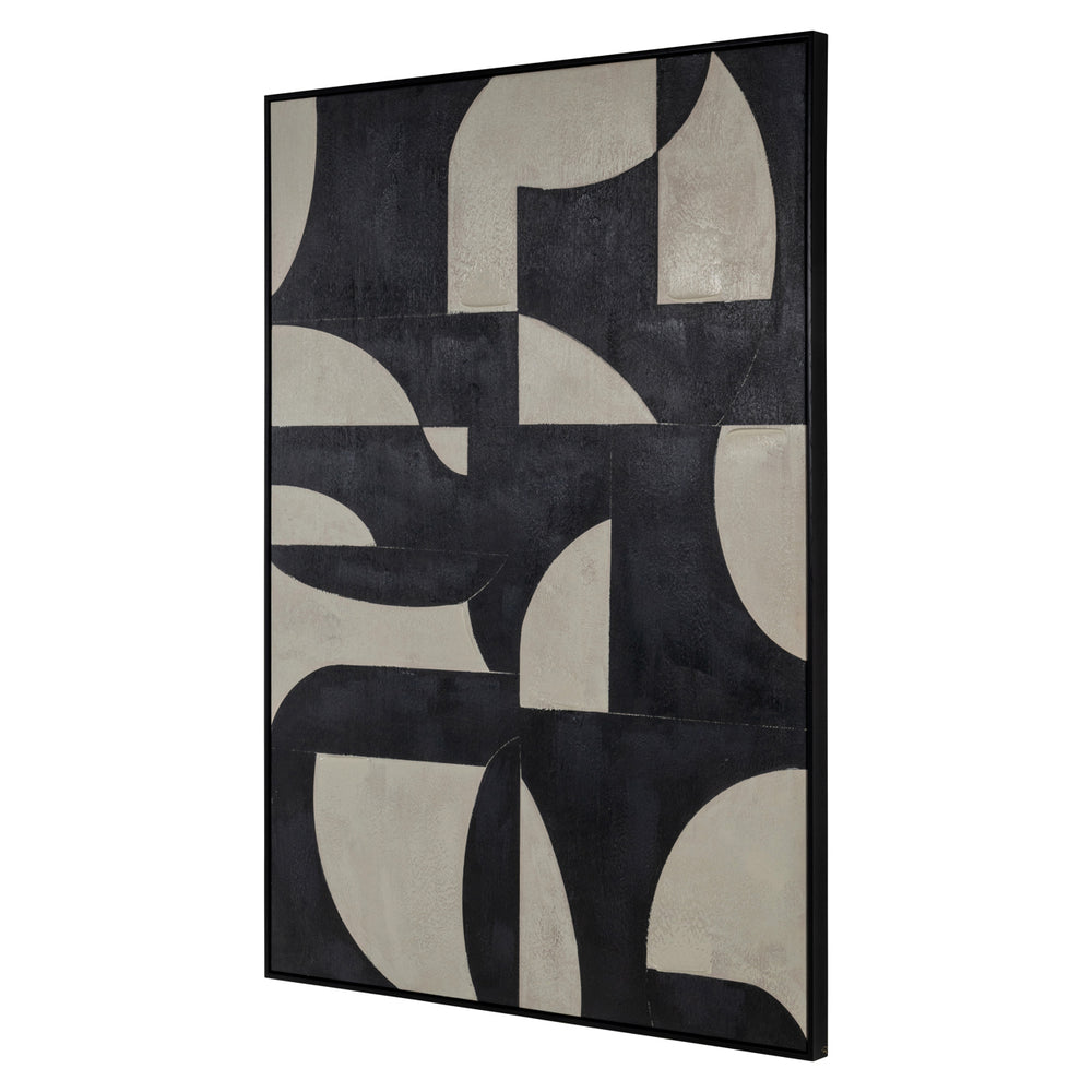 Decorațiune de perete Splendor, negru
