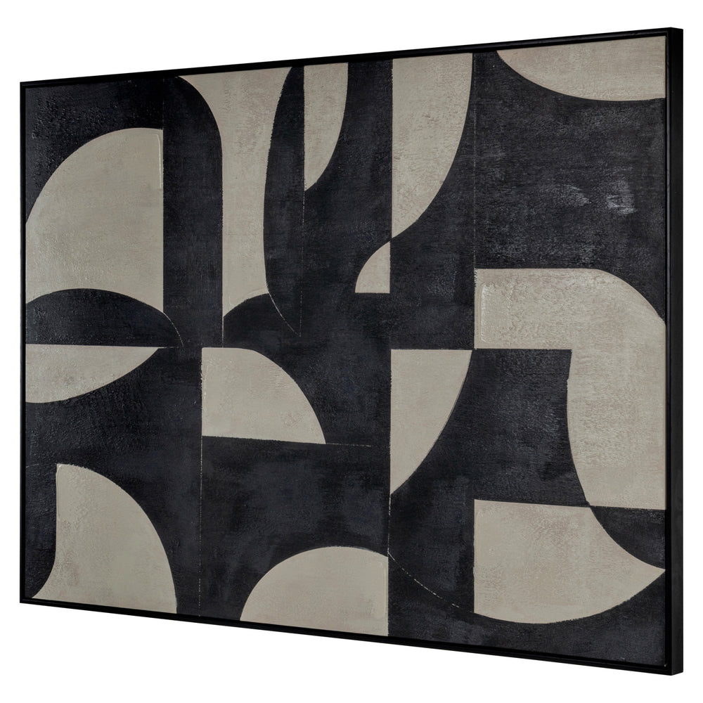 Decorațiune de perete Splendor, negru