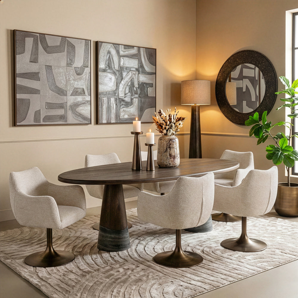 Decorațiune de perete Zenith, nisip, dreapta – ambient