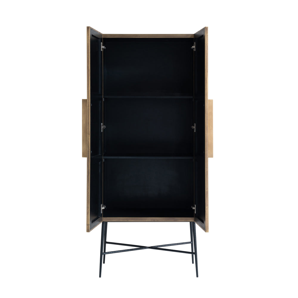 Dulap Ironville, auriu, L. 40 x l. 75 x Î. 182 cm