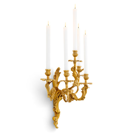 Element de perete Lumière, finisaj aur antichizat
