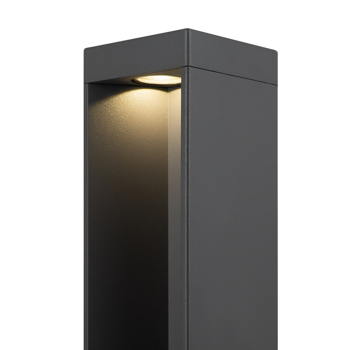 Maytoni Stâlp de grădină gri Essen 65Hx8,5x8,5Ø cm