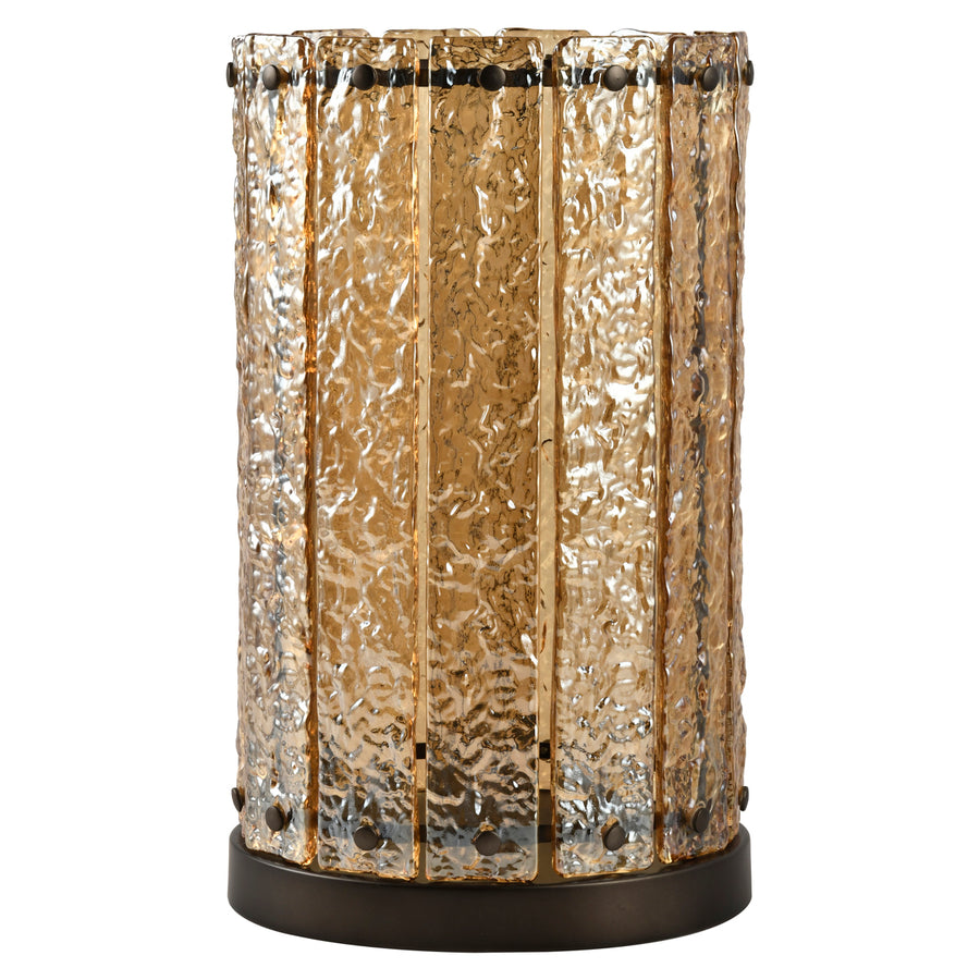 Felinar decorativ Aura, chihlimbar, mare
