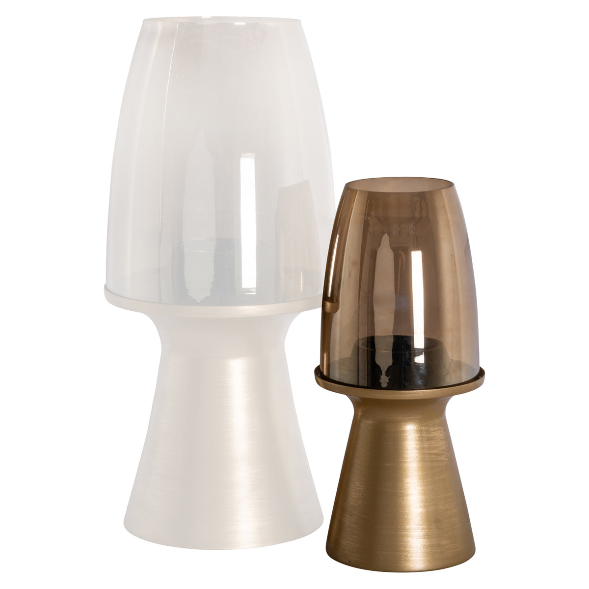Felinar decorativ Danea, auriu periat, mic
