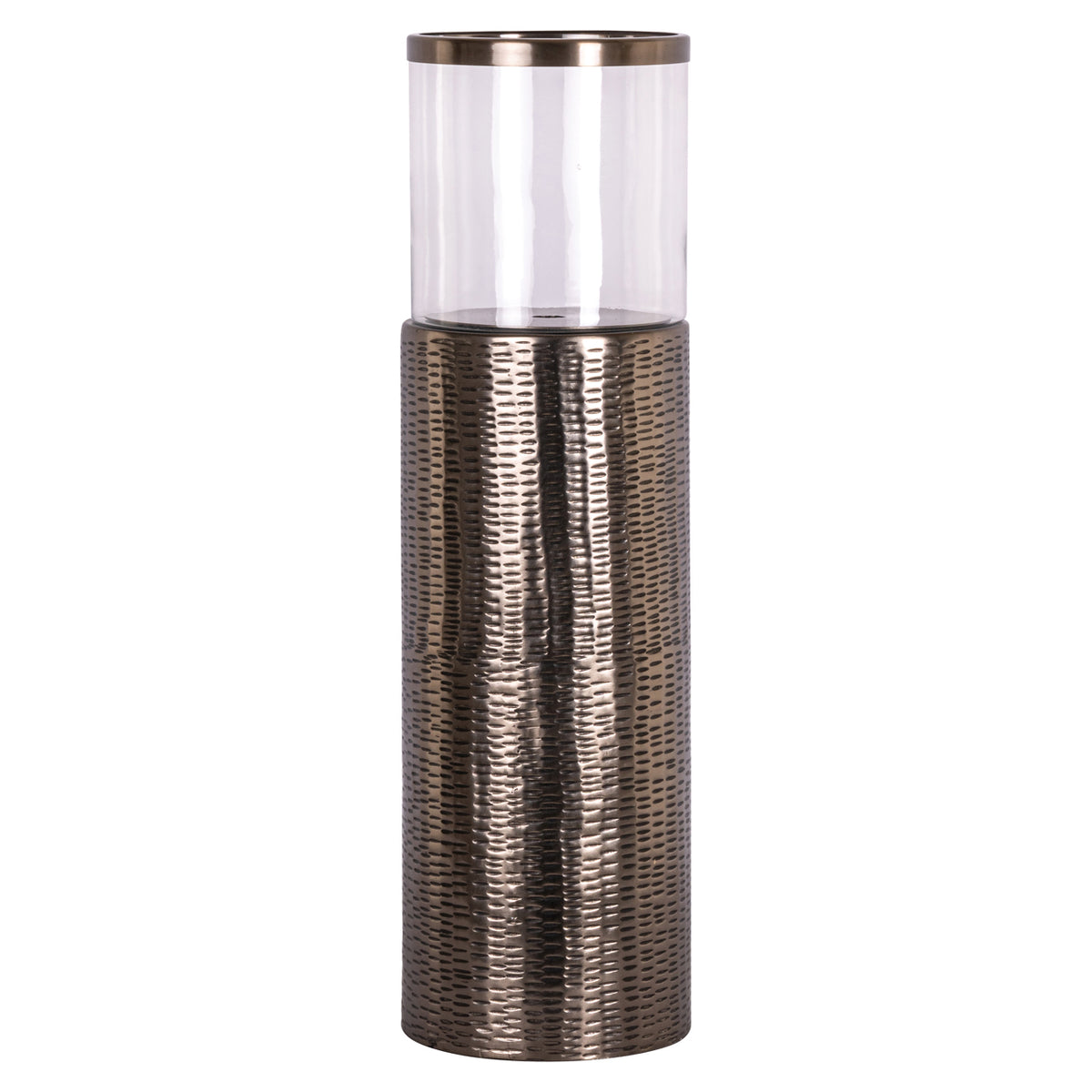 Felinar decorativ Faylen, bronz, L