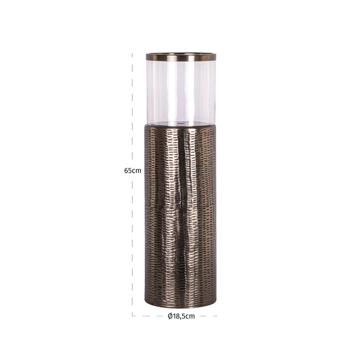 Felinar decorativ Faylen, bronz, L – desen tehnic cu dimensiuni