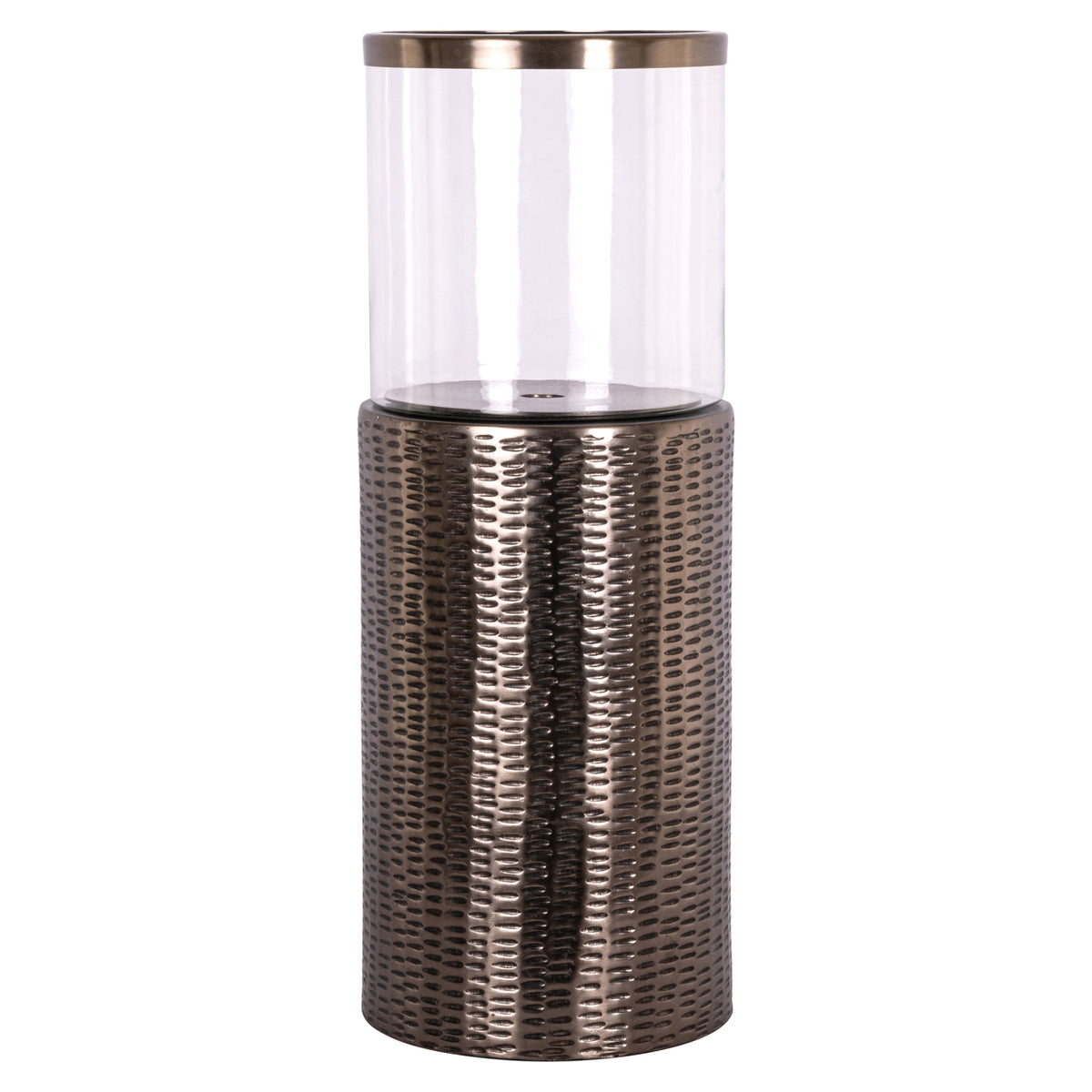 Felinar decorativ Faylen, bronz, S