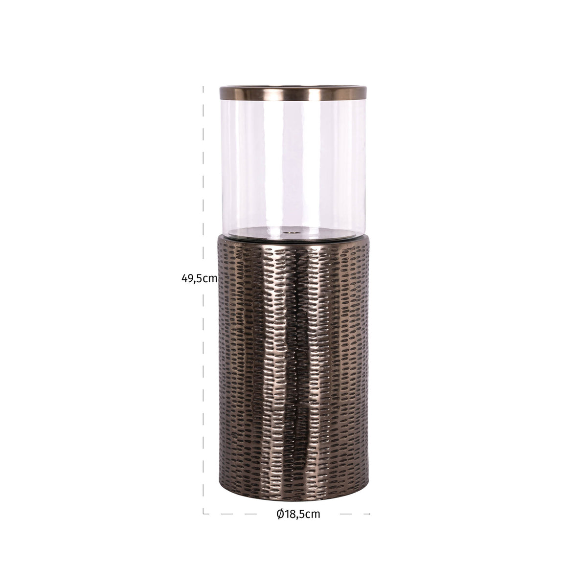 Felinar decorativ Faylen, bronz, S – desen tehnic cu dimensiuni