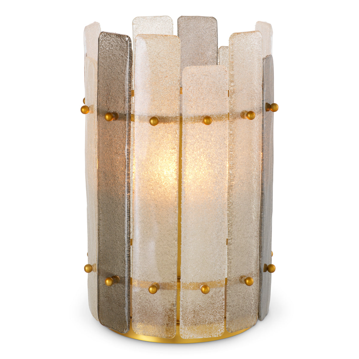 Felinar decorativ Greyson, sticlă fumurie