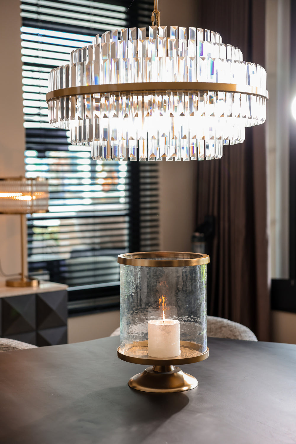 Felinar decorativ Jaysin, auriu – ambient