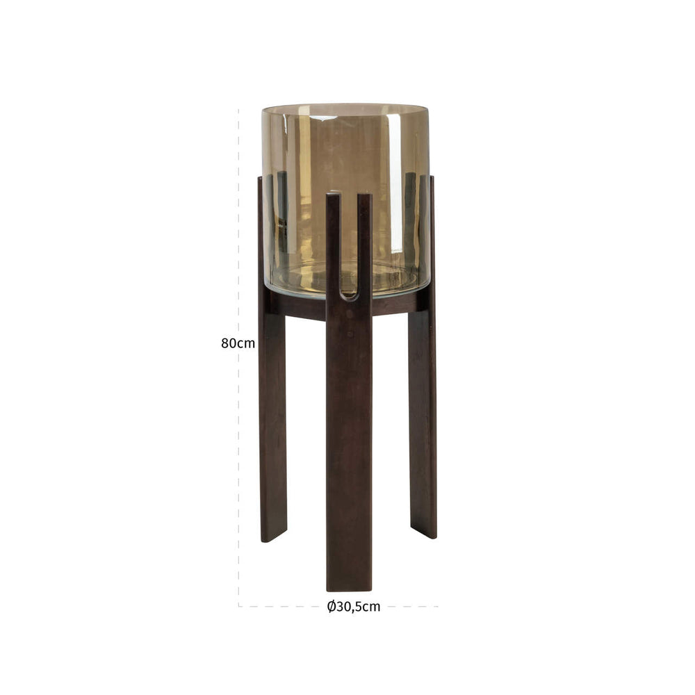 Felinar decorativ Reese, nuc, mare – desen tehnic cu dimensiuni