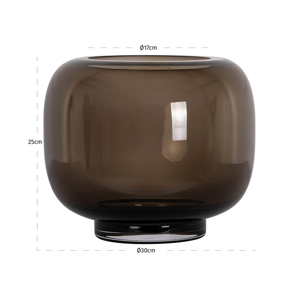 Felinar decorativ Rowen, maro