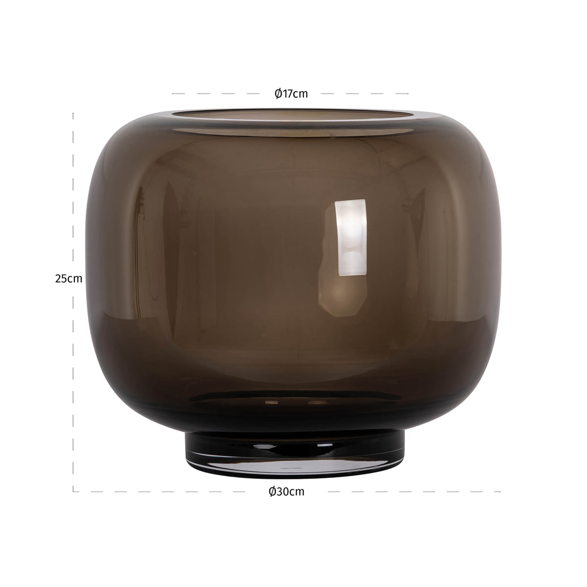 Felinar decorativ Rowen, maro