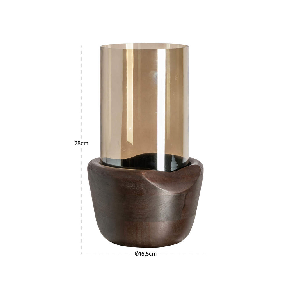 Felinar decorativ Sloane, nuc, mare – desen tehnic cu dimensiuni