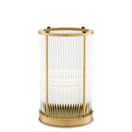 Felinar pentru lumânare Mayson S, finisaj alamă antichizată