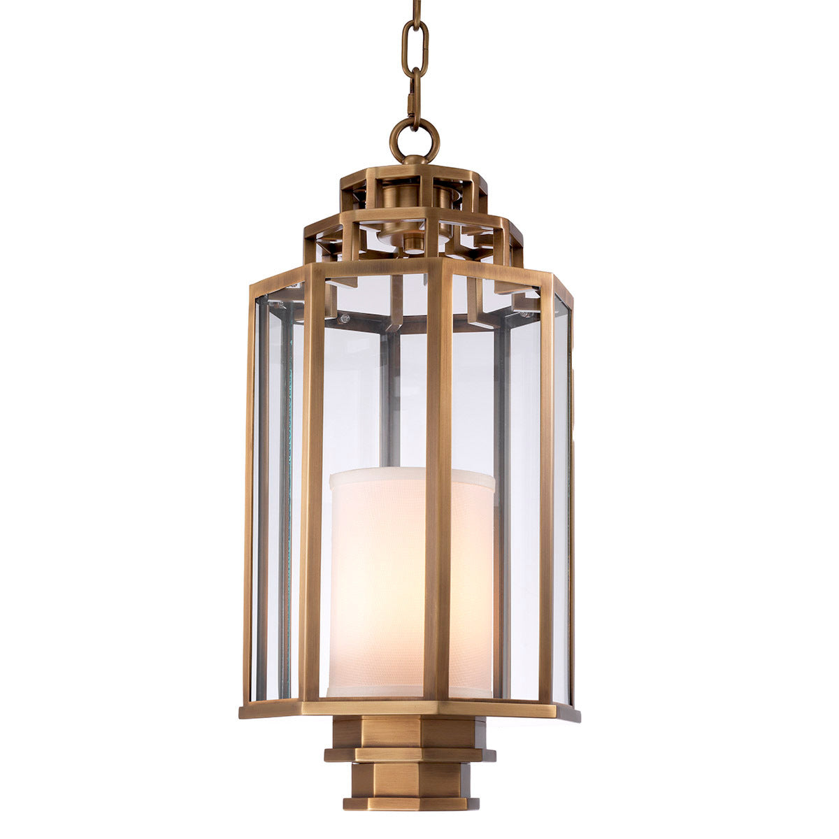 Felinar suspendat Monticello S, finisaj alamă antichizată