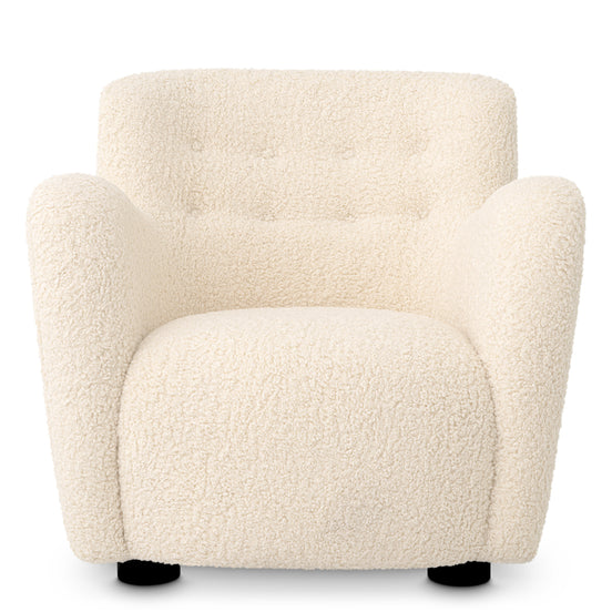 Fotoliu Bixby, shearling sintetic