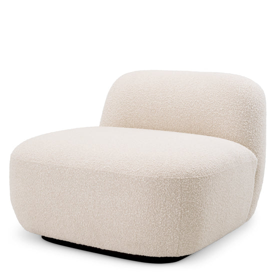 Fotoliu Björn, bouclé crem