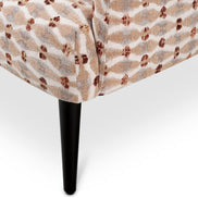 Fotoliu Colette, ariane bej-portocaliu