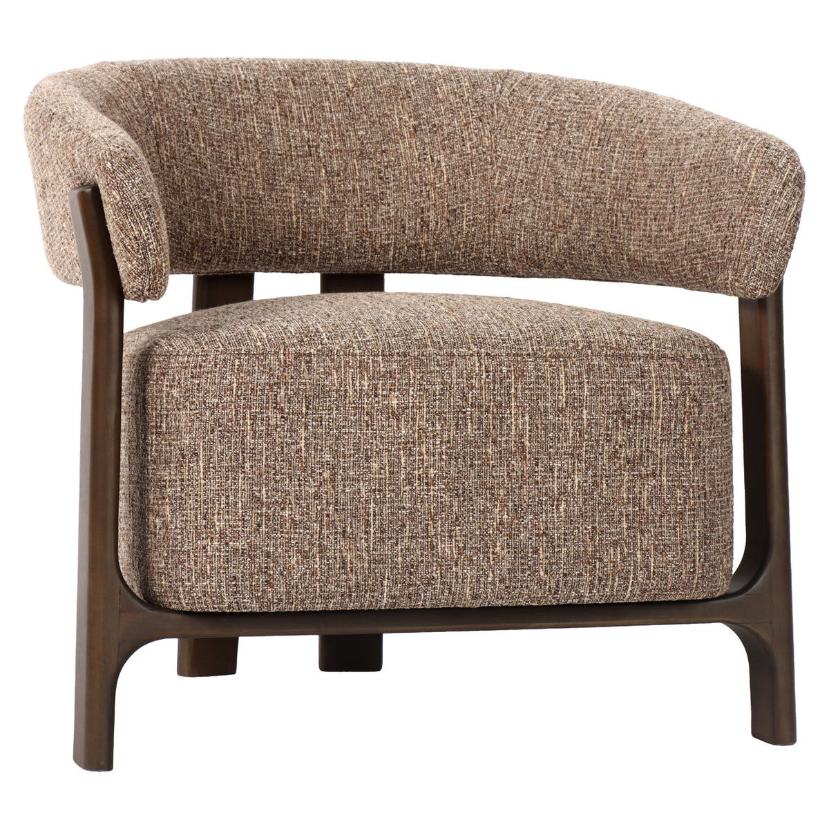 Fotoliu Dalara, tweed maro