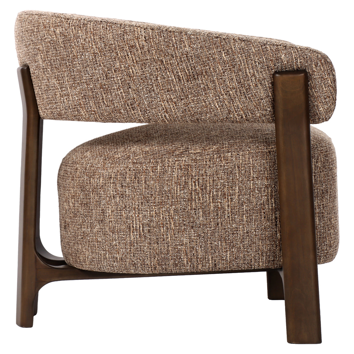 Fotoliu Dalara, tweed maro