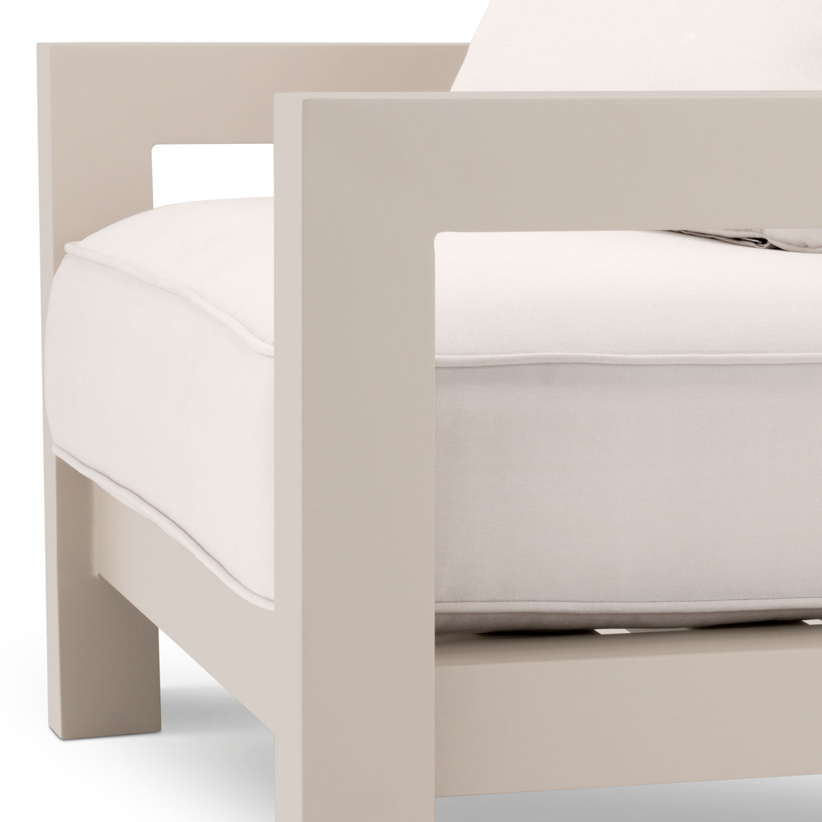 Fotoliu de exterior Cap-Antibes, nisip, Sunbrella canvas
