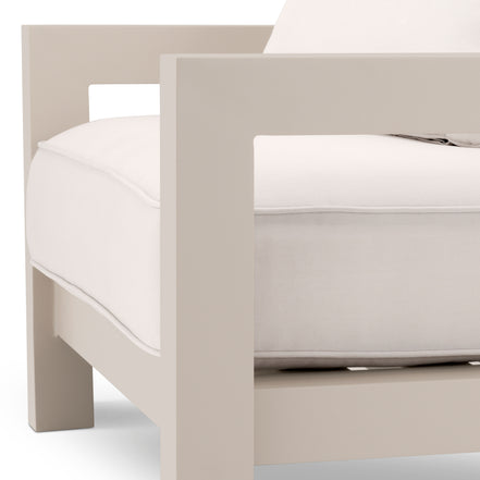 Fotoliu de exterior Cap-Antibes, nisip, Sunbrella canvas