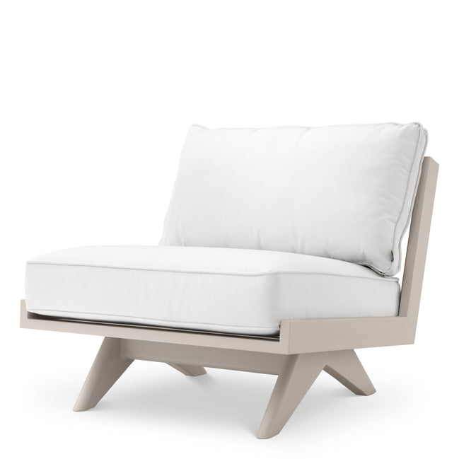 Fotoliu de exterior Lomax, nisip, Sunbrella canvas