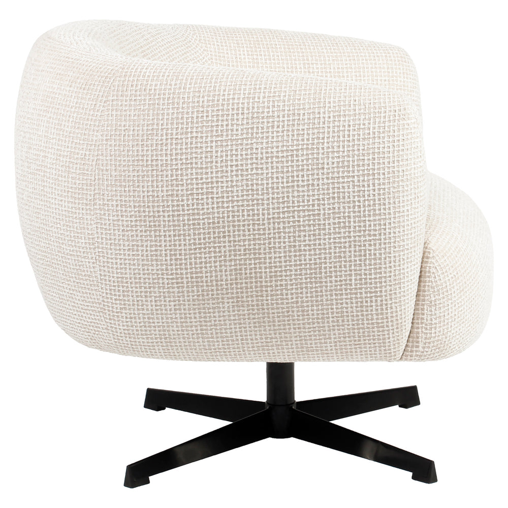 Fotoliu Estelle, blockweave bej, rotativ