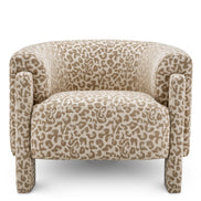 Fotoliu Hazelwood, harley leopard bej