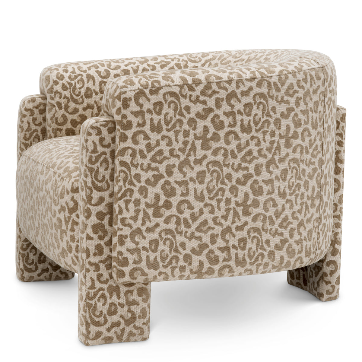 Fotoliu Hazelwood, harley leopard bej
