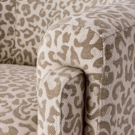 Fotoliu Hazelwood, harley leopard bej