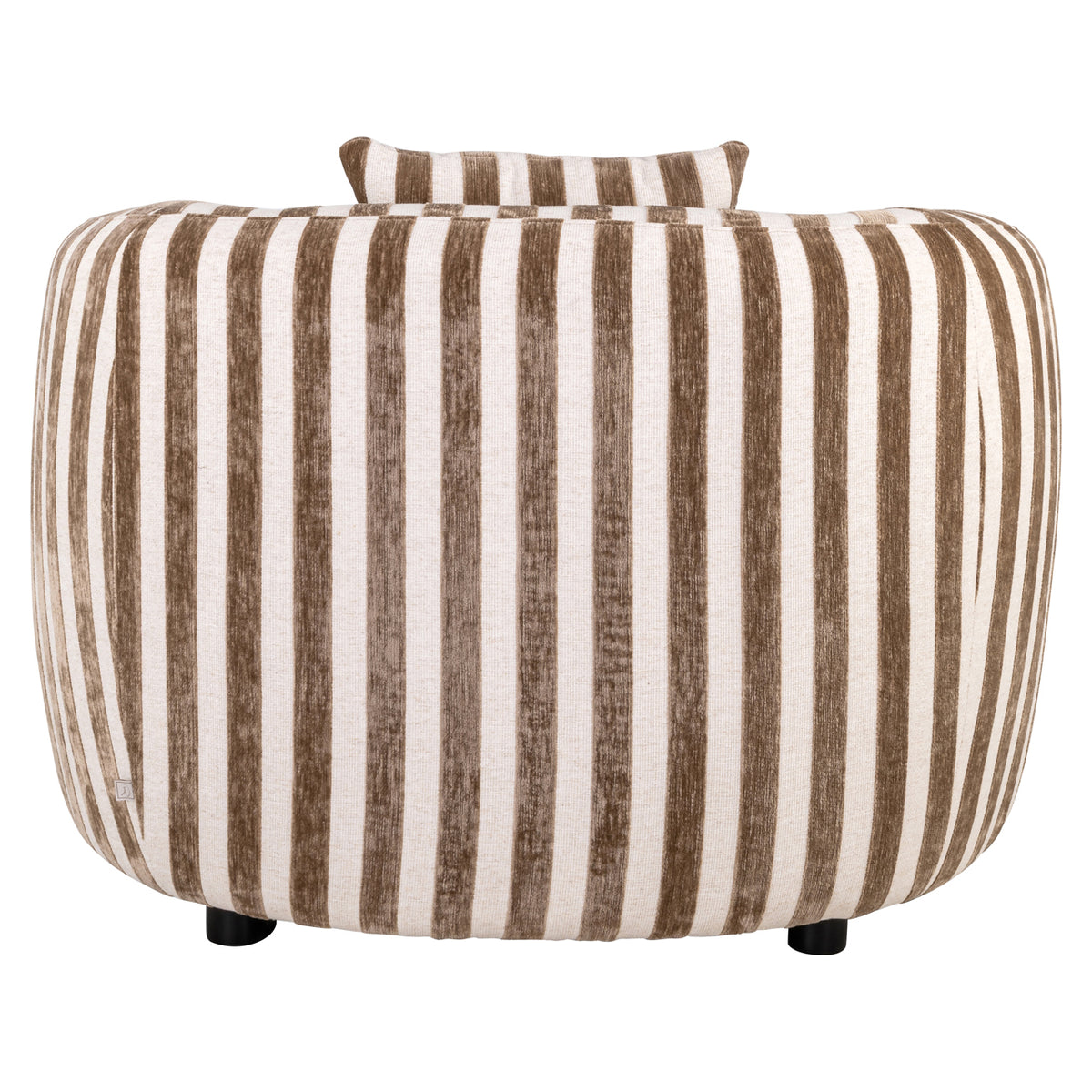 Fotoliu lounge Luxandra, stripes nisip