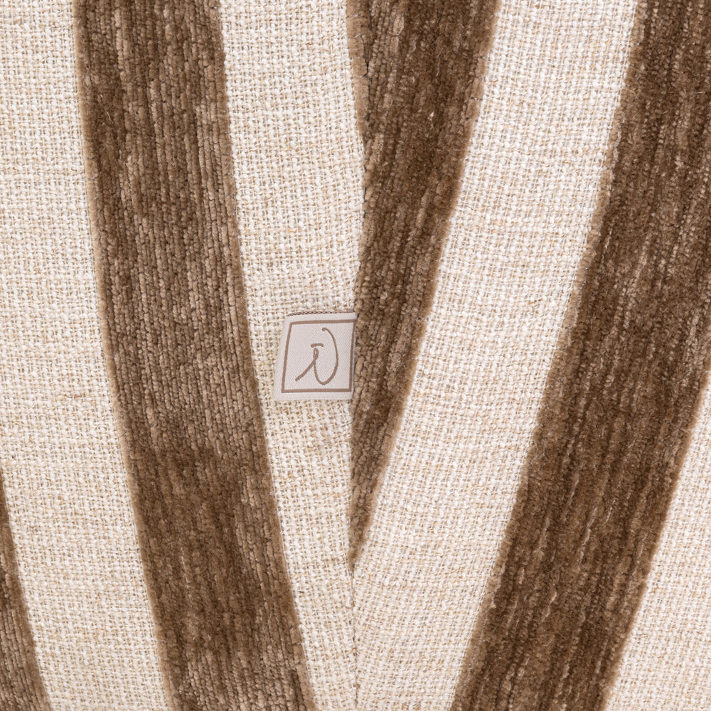 Fotoliu lounge Luxandra, stripes nisip