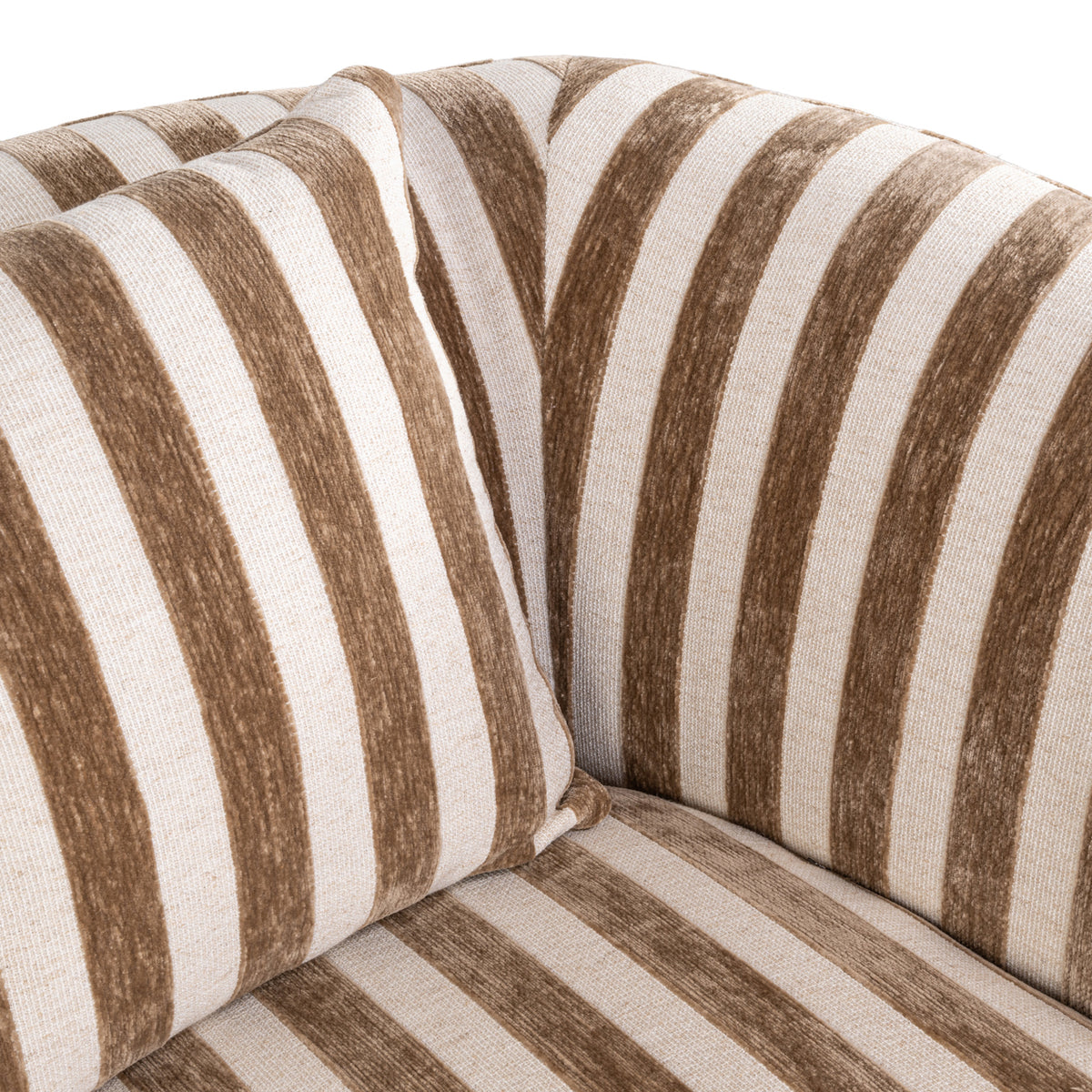 Fotoliu lounge Luxandra, stripes nisip