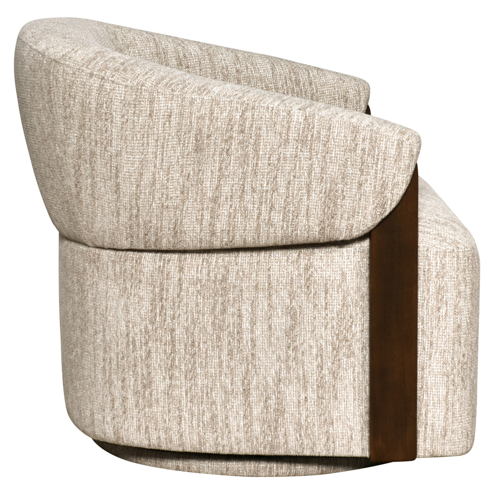 Fotoliu Marina, softweave natural, rotativ, ignifug