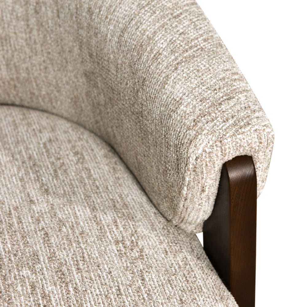 Fotoliu Marina, softweave natural, rotativ, ignifug