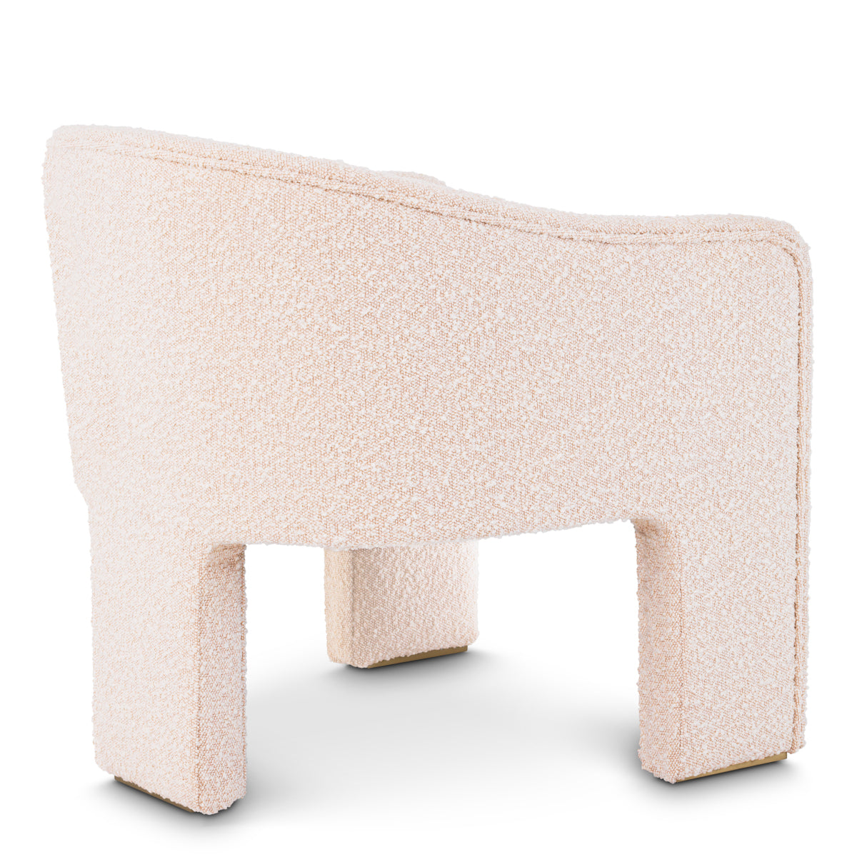 Fotoliu Pebbles, bouclé crem