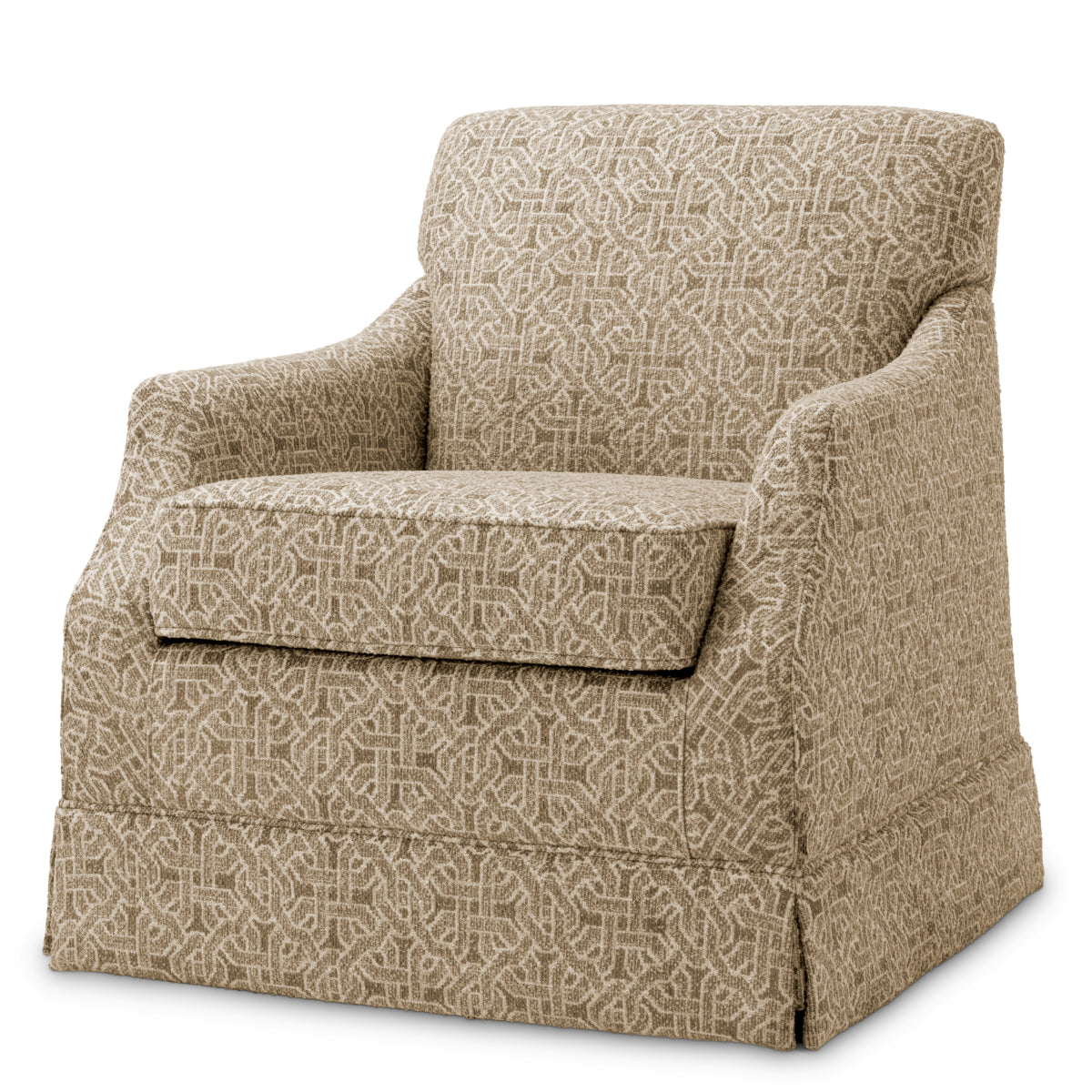 Fotoliu rotativ Madison, frieze jacquard bej