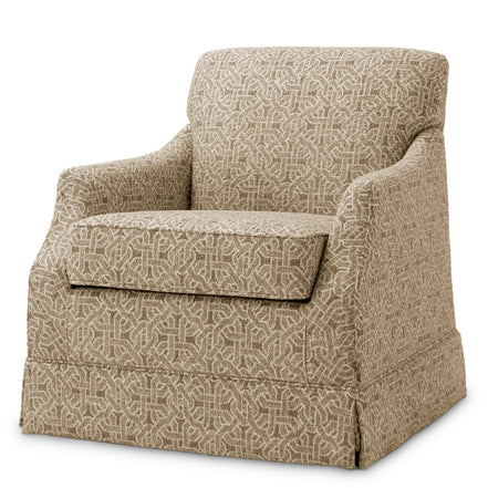 Fotoliu rotativ Madison, frieze jacquard bej