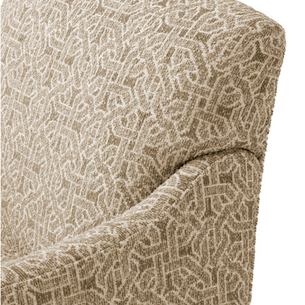 Fotoliu rotativ Madison, frieze jacquard bej