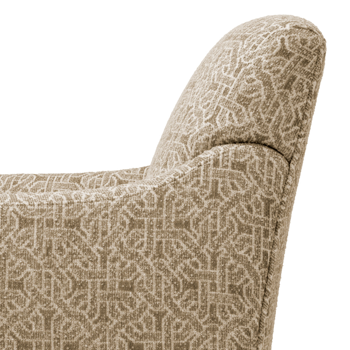 Fotoliu rotativ Madison, frieze jacquard bej