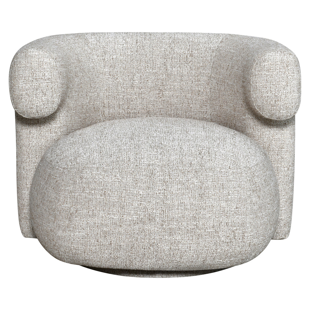 Fotoliu Talley, tweed crem, rotativ