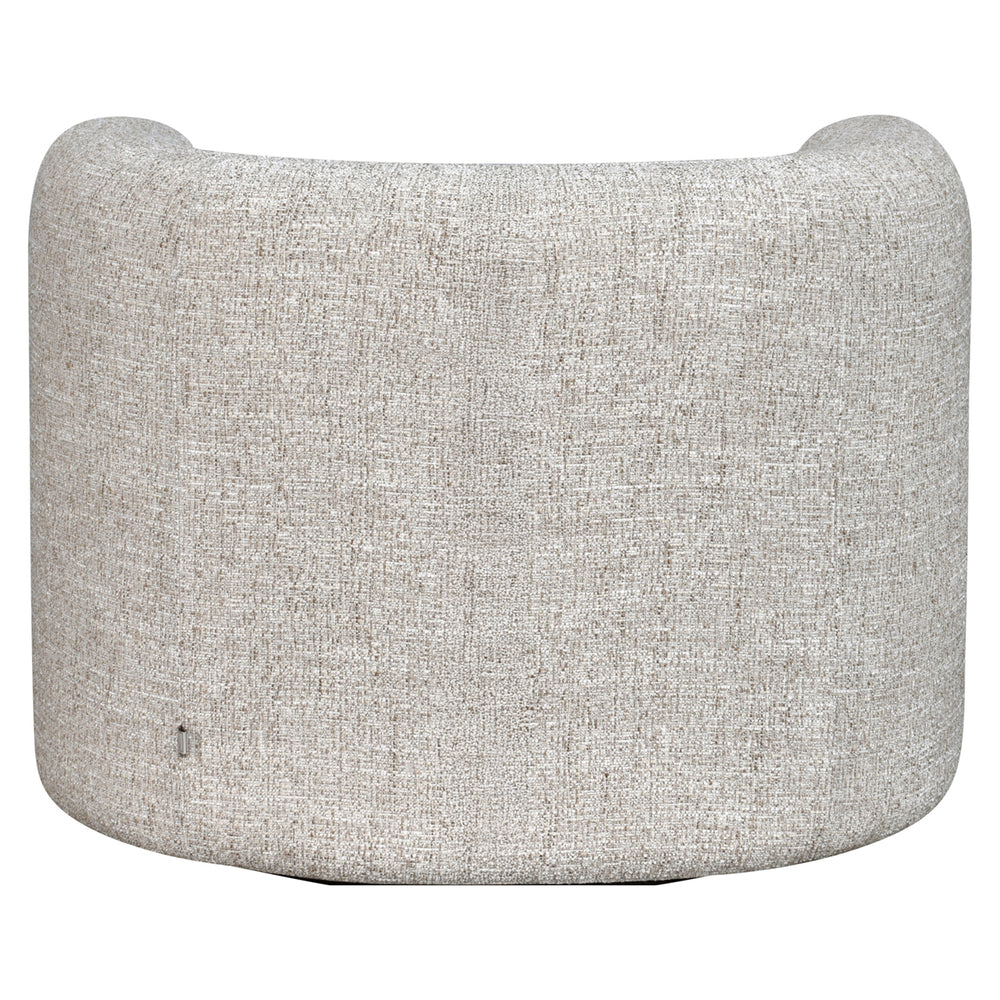 Fotoliu Talley, tweed crem, rotativ