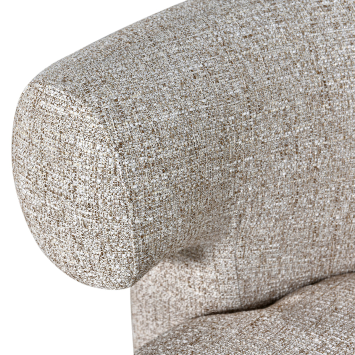 Fotoliu Talley, tweed crem, rotativ